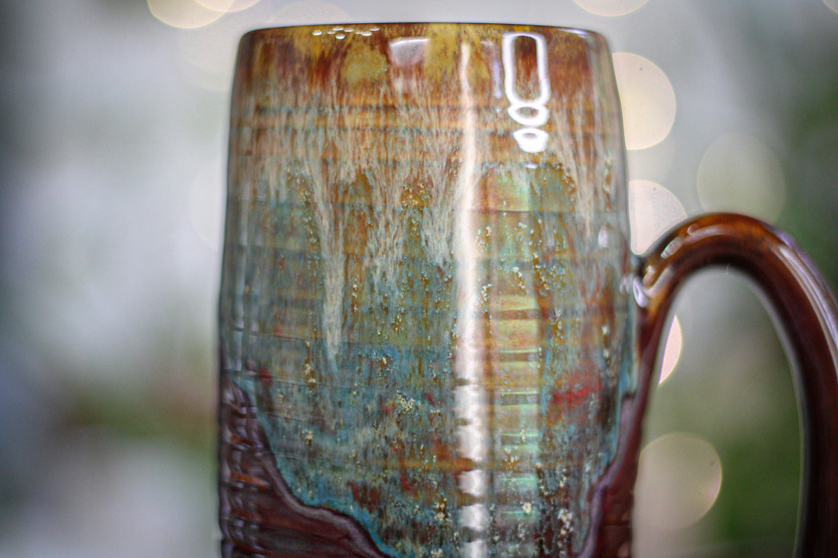 20-D Aqua Falls Textured Stein Mug, 23 oz.