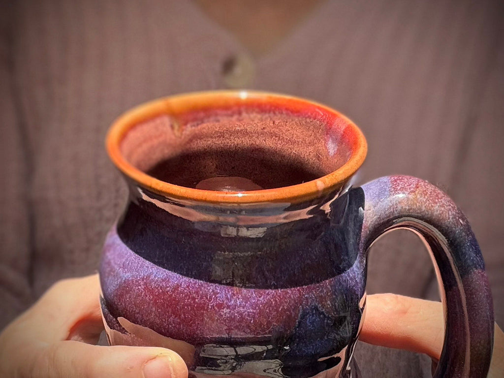 21-E Purple EXPERIMENT Cuddle Mug, 18 oz.