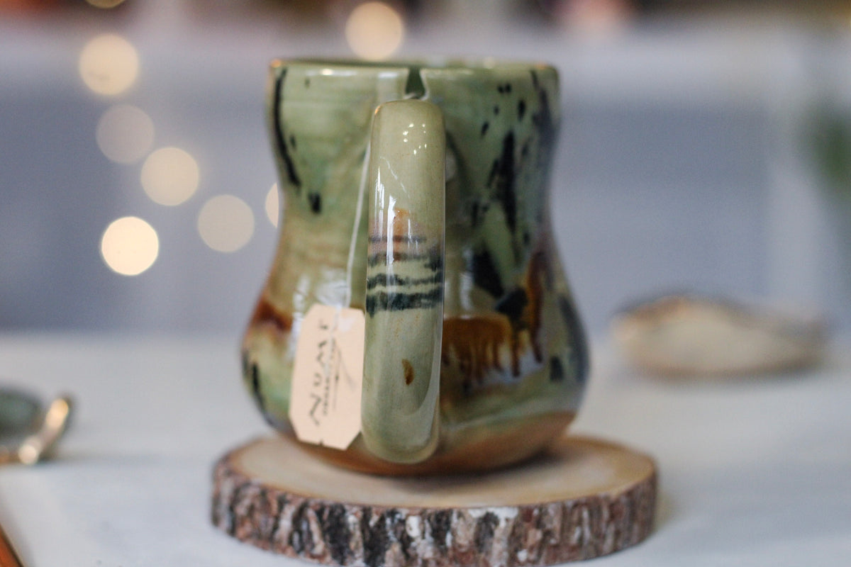 21-F EXPERIMENT Petite Notched Gourd Mug, 10 oz.