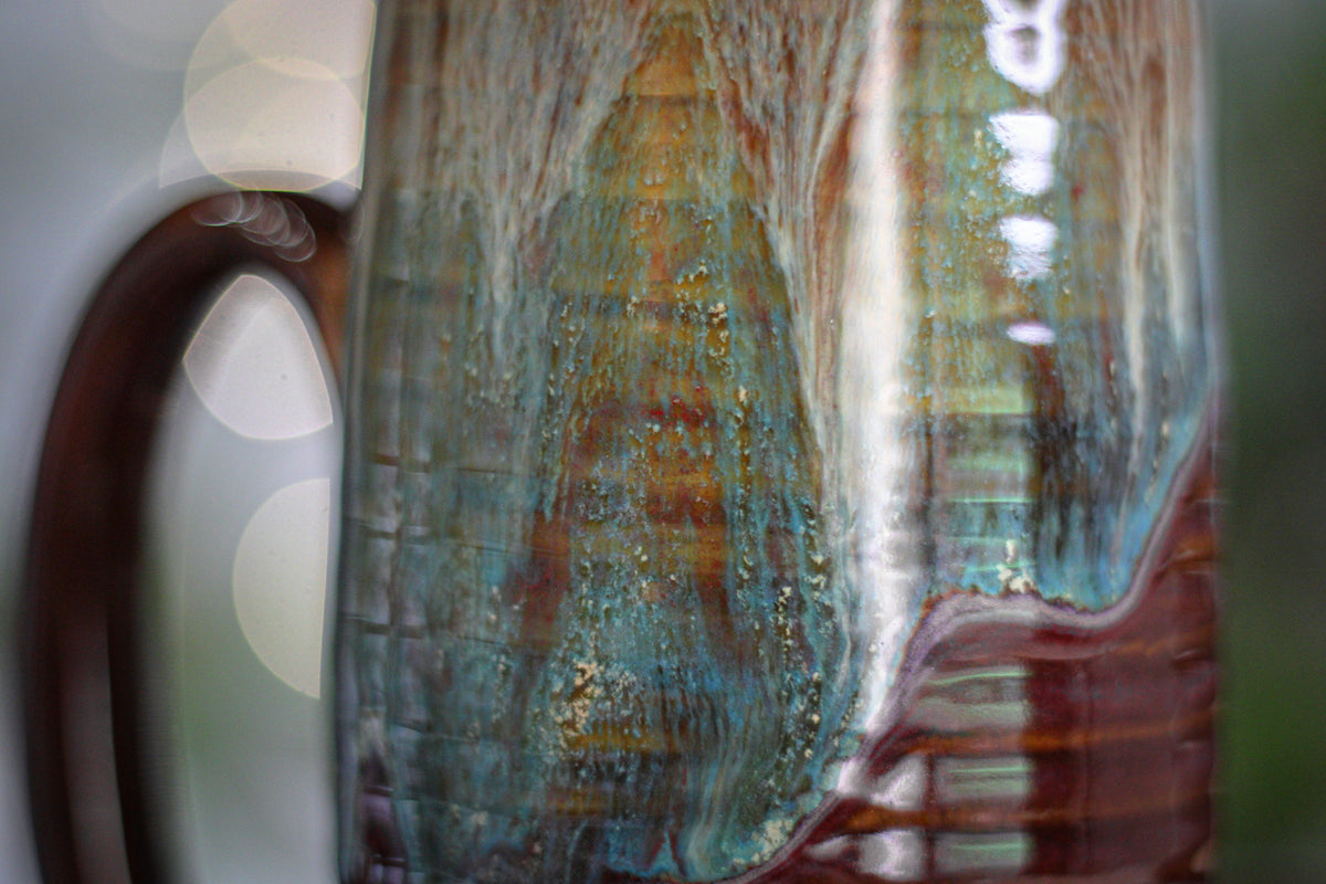 20-D Aqua Falls Textured Stein Mug, 23 oz.