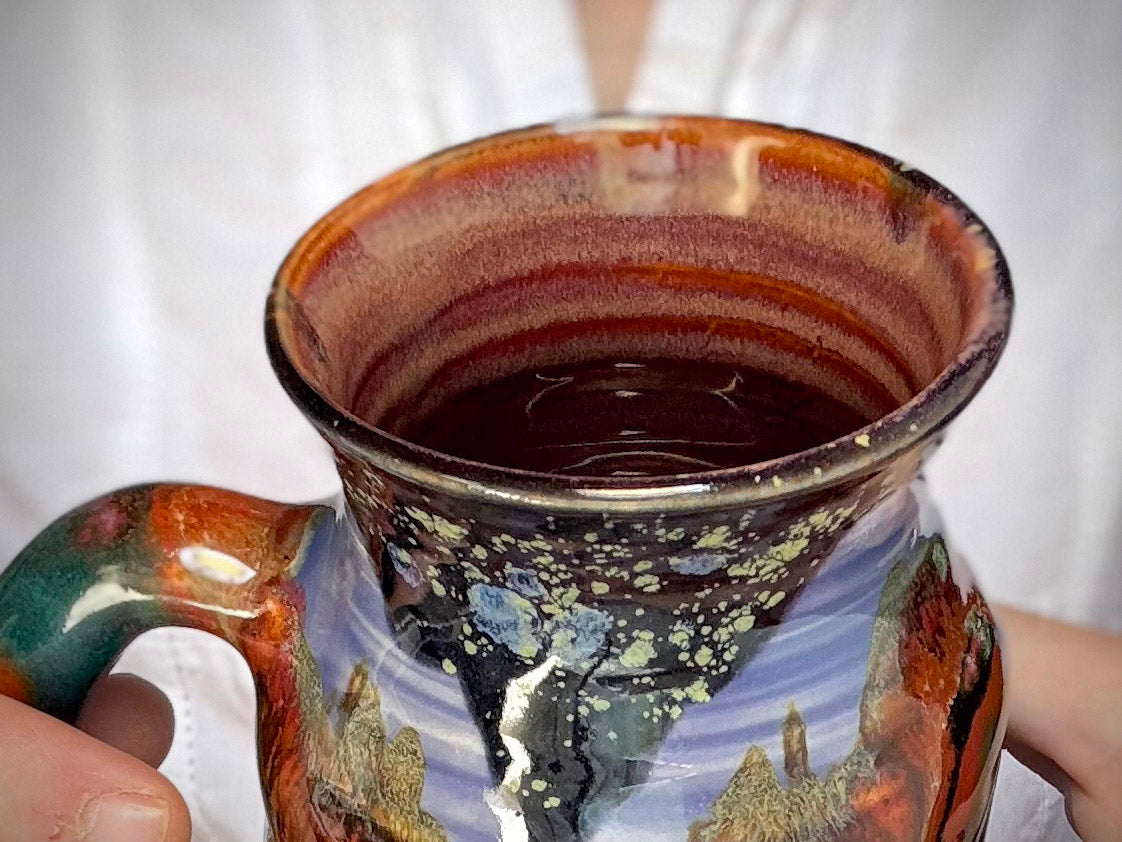 20-A Purple Mountain Majesty Cuddle Mug - TOP SHELF MISFIT, 24 oz.