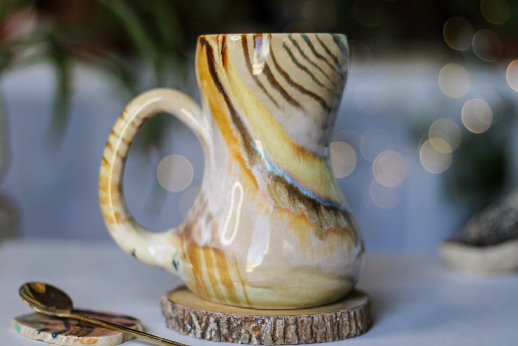 03-C Soft Earth Series Gourd Mug, 18 oz.