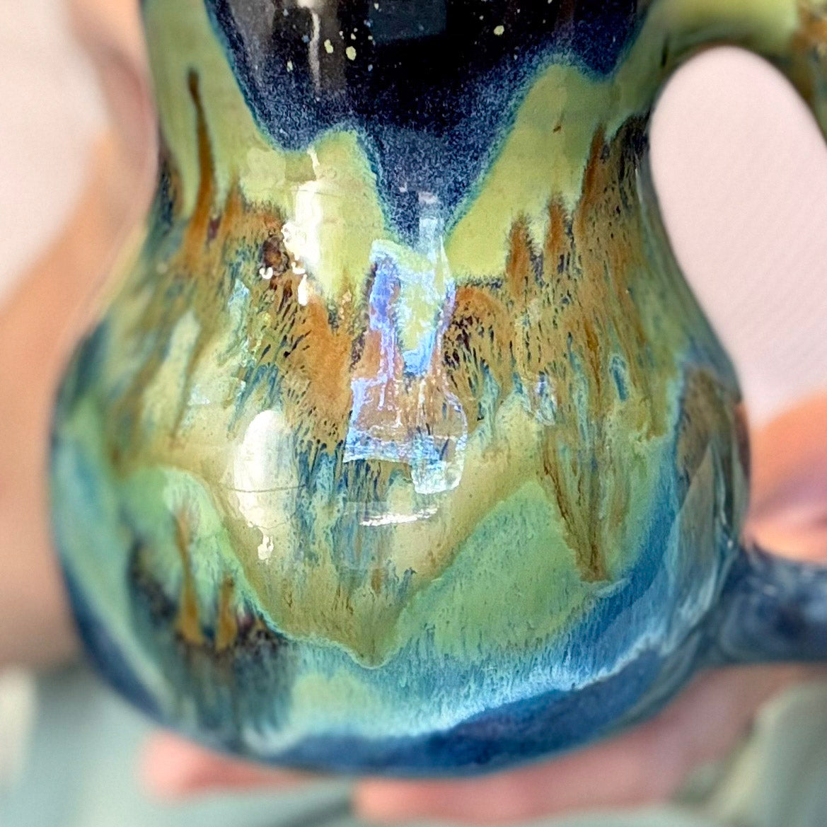 02-B Misty Mountain Midnight Curvy Mug - TOP SHELF MISFIT, 24 oz.