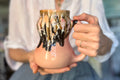 05-E Granny's Lace Gourd Mug Variation - TOP SHELF, 22 oz.