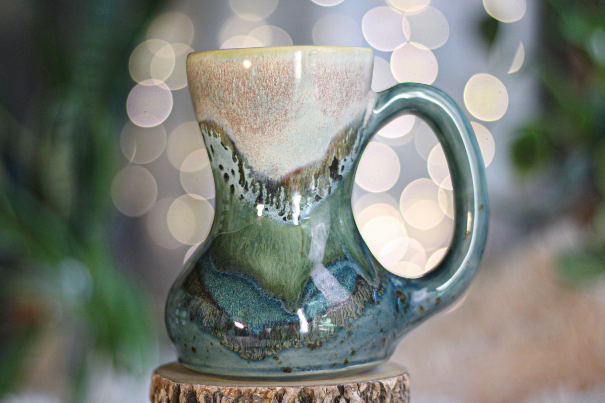 03-C TidePool Variation Barely Flared Acorn Mug, 16 oz.