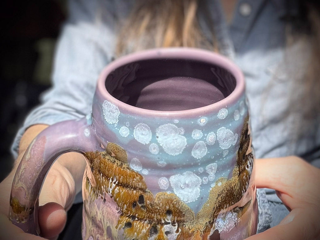 02-C Lavender Fields Swirly Mug, 23 oz.
