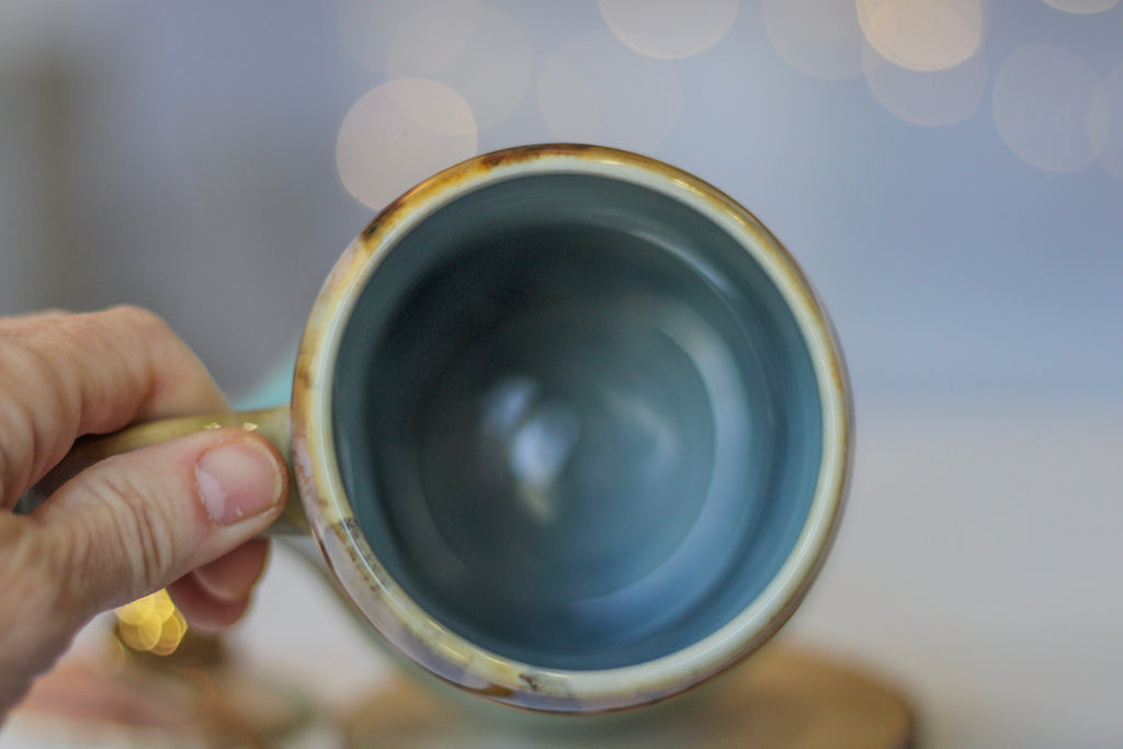 02-C Soft Earth Series PROTOTYPE Acorn Gourd Mug - MINOR MISFIT, 20 oz. - 10% off