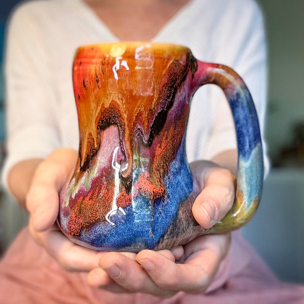 03-C Rainbow Grotto Gourd Mug, 18 oz.