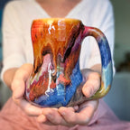 03-C Rainbow Grotto Gourd Mug, 18 oz.