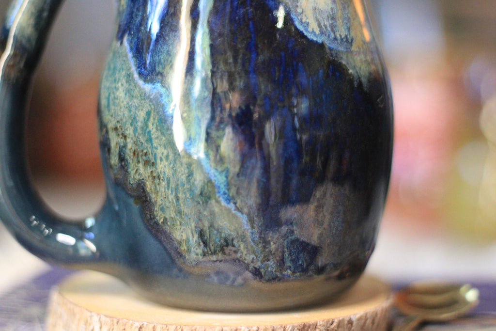 14-E Blue PROTOTYPE Curvy Mug, 22 oz.