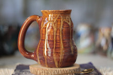 Load image into Gallery viewer, 14-F Brown EXPERIMENT Barely Flared Textured Divot Mug - MISFIT, 18 oz. - 20% off