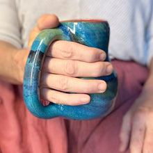 Load image into Gallery viewer, 21-D Turquoise Grotto PROTOTYPE Mid Mod Mug, 16 oz.
