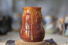 Load image into Gallery viewer, 14-F Brown EXPERIMENT Barely Flared Textured Divot Mug - MISFIT, 18 oz. - 20% off