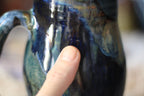 14-E Blue PROTOTYPE Curvy Mug, 22 oz.