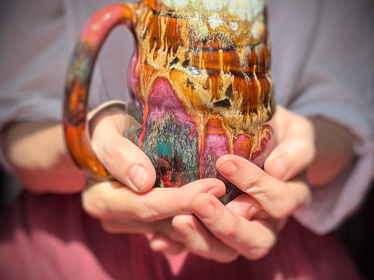 21-C Desert Oasis Swirly Mug - MISFIT, 22 oz. - 15% off