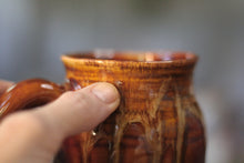 Load image into Gallery viewer, 14-F Brown EXPERIMENT Barely Flared Textured Divot Mug - MISFIT, 18 oz. - 20% off