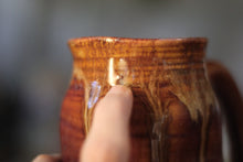 Load image into Gallery viewer, 14-F Brown EXPERIMENT Barely Flared Textured Divot Mug - MISFIT, 18 oz. - 20% off