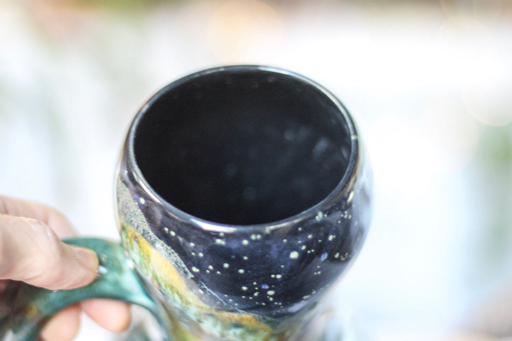 19-A Rocky Mountain Midnight Gourd Mug, 19 oz.