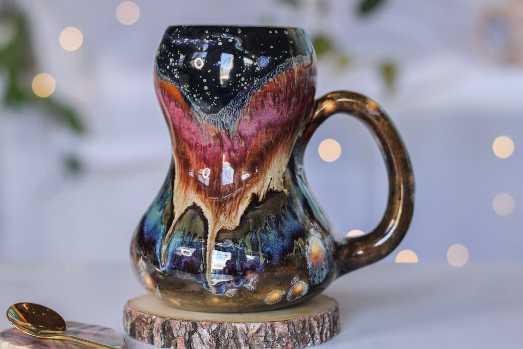 19-B Starry Night Gourd Mug - TOP SHELF, 22 oz.