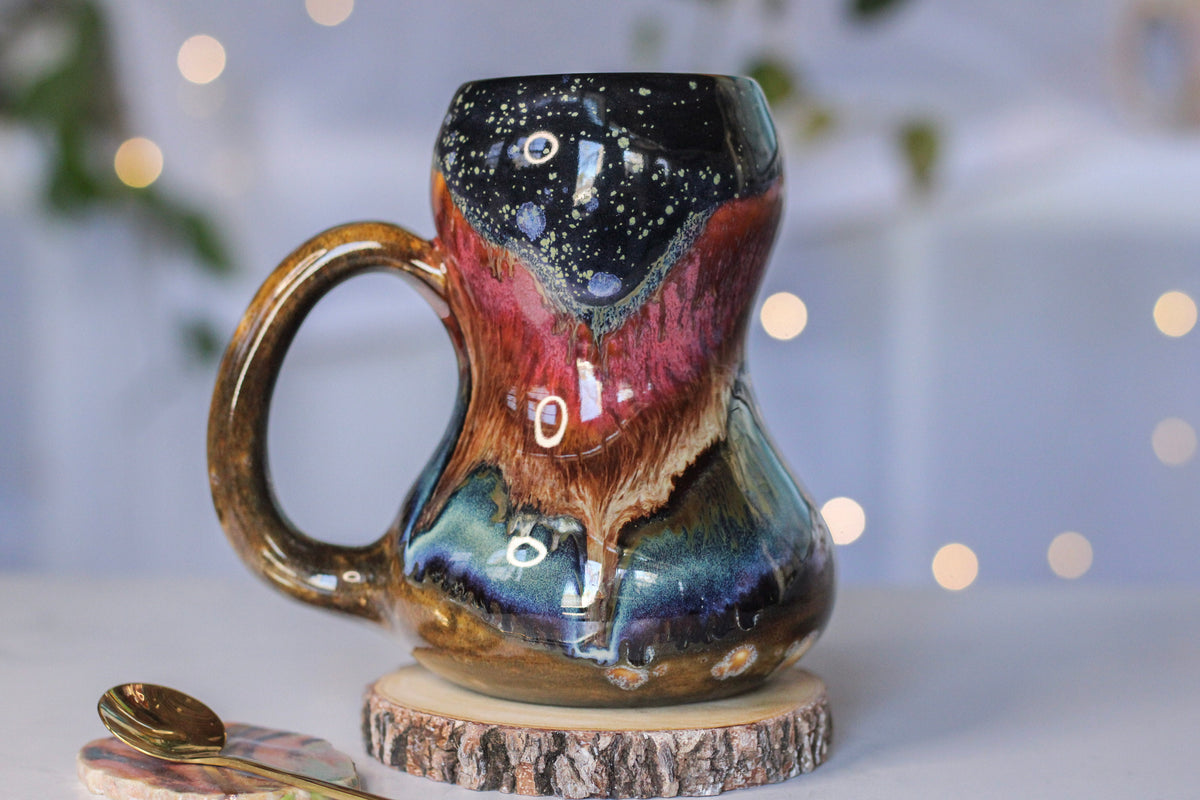 19-B Starry Night Gourd Mug - TOP SHELF, 22 oz.
