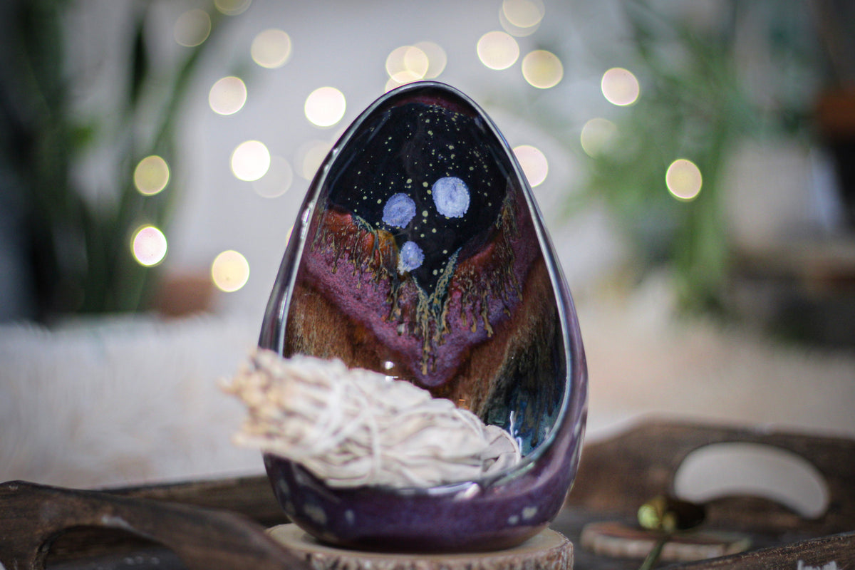 21-B Starry Night Candleholder - ODDBALL - 15% off