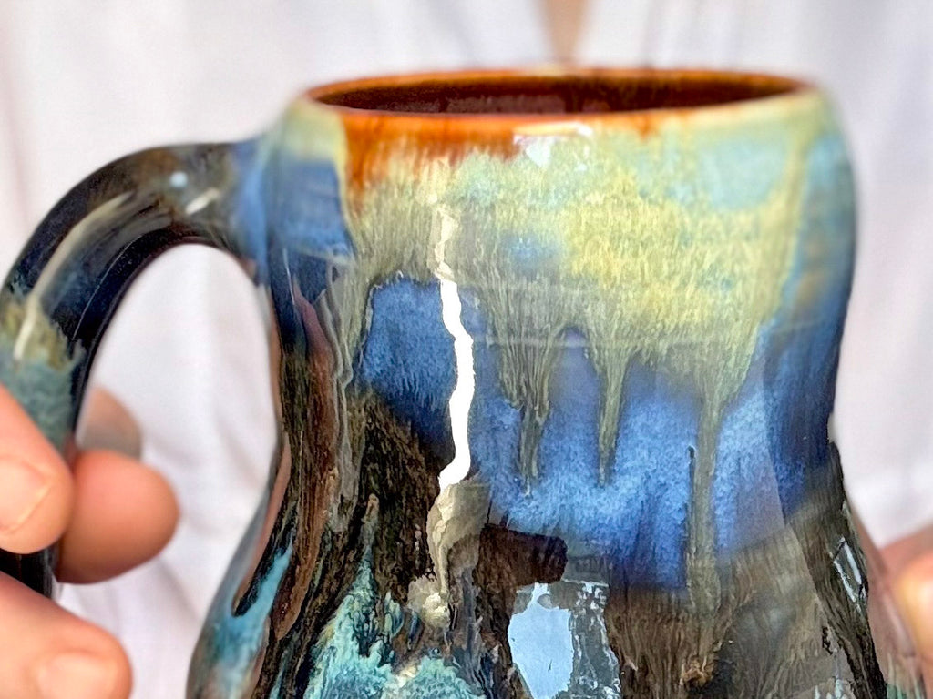 21-D Blue PROTOTYPE Mid Mod Mug, 19 oz.