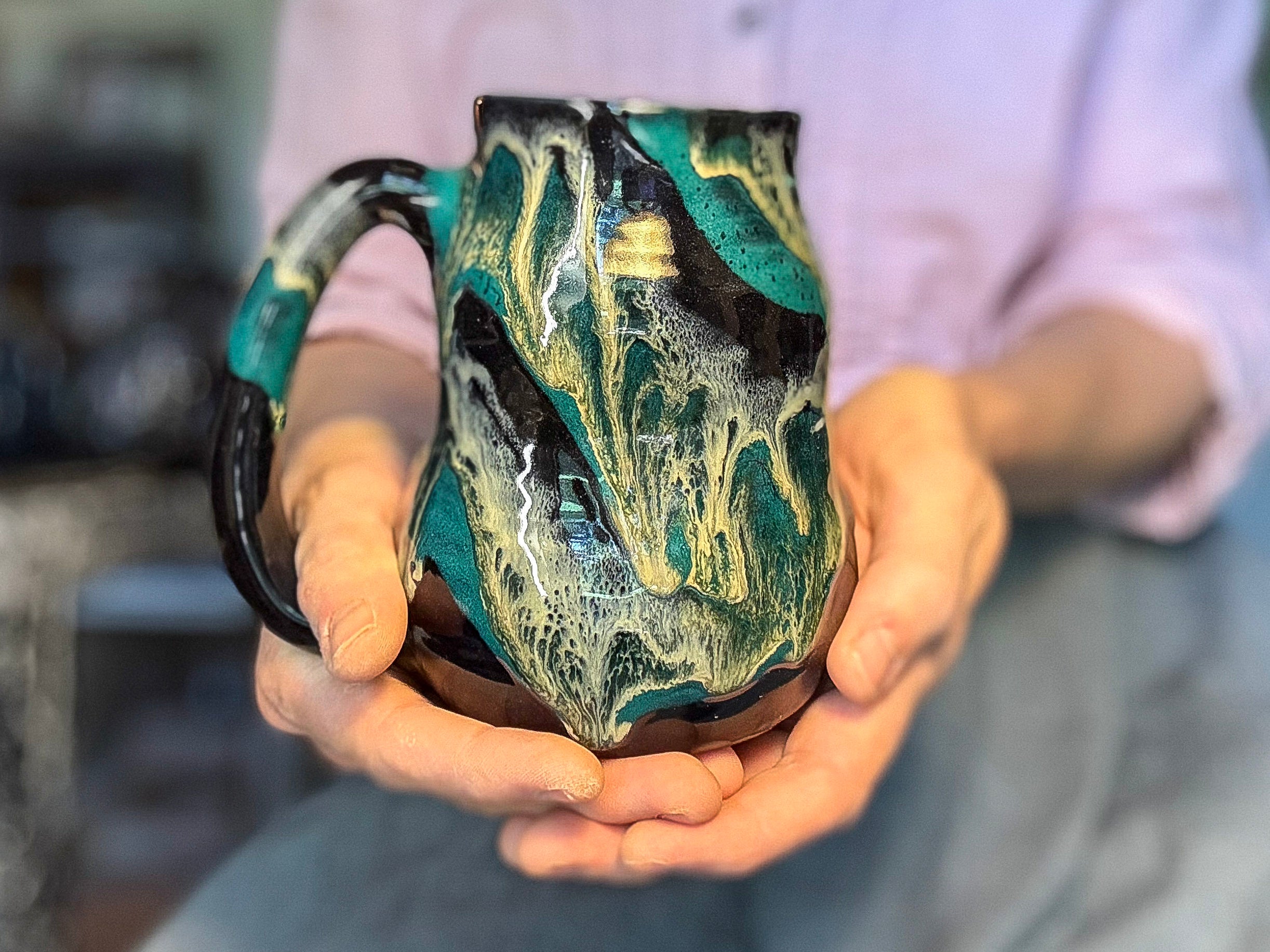 23-E Turquoise Grotto Cuddle Mug, 20 oz.