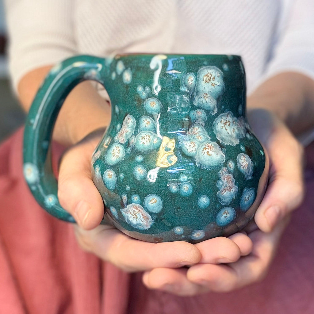 22-F Turquoise PROTOTYPE Mid Mod Mug, 16 oz.