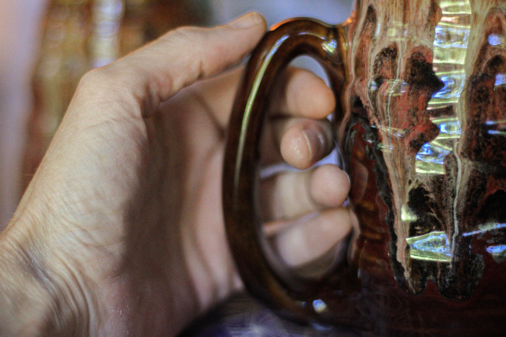 17-F Primal Fire Textured Divot Mug, 24-26 oz. (This listing is for one mug)