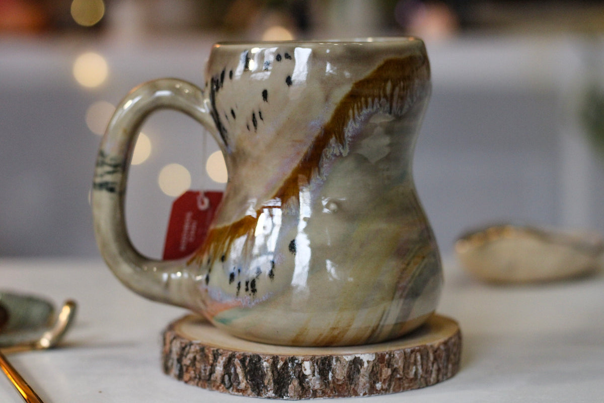 22-F EXPERIMENT Petite Notched Gourd Mug, 13 oz.