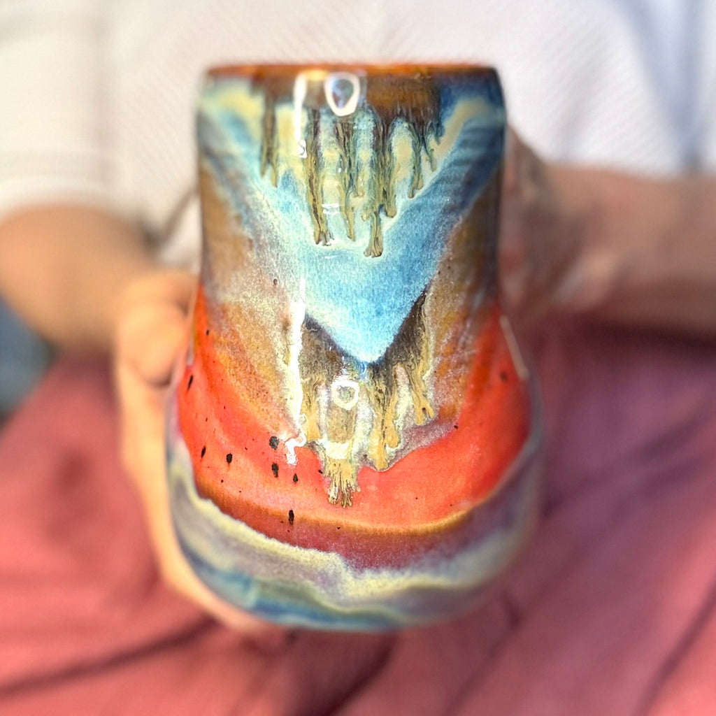 03-D Rainbow Grotto Mid Mod Mug, TOP SHELF - 22 oz.