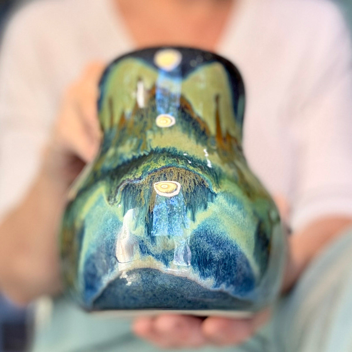 02-B Misty Mountain Midnight Curvy Mug - TOP SHELF MISFIT, 24 oz.