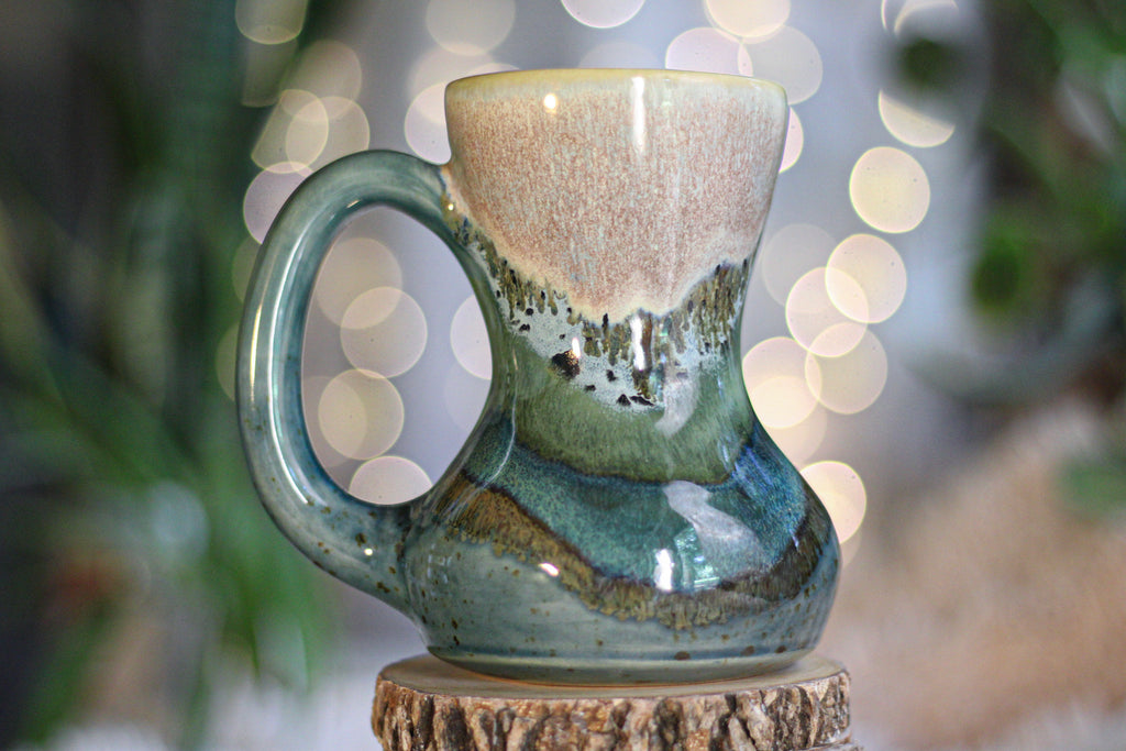 03-C TidePool Variation Barely Flared Acorn Mug, 16 oz.