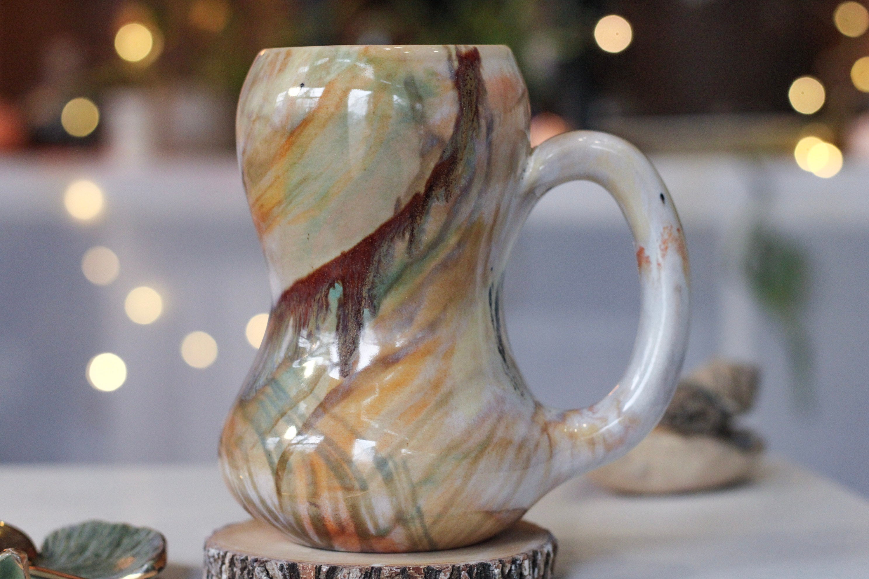 03-B Soft Earth Series PROTOTYPE Gourd Mug - MISFIT, 24 oz. - 20% off