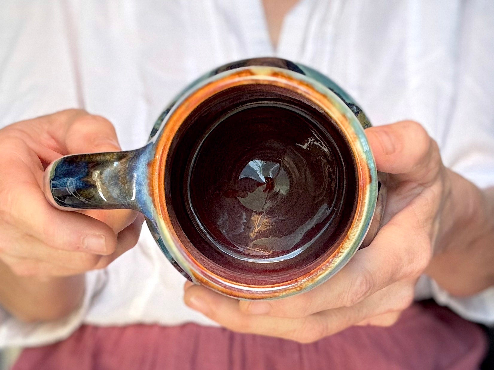 21-D Blue PROTOTYPE Mid Mod Mug, 19 oz.