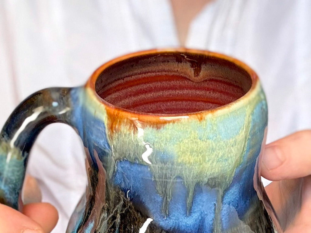 21-D Blue PROTOTYPE Mid Mod Mug, 19 oz.