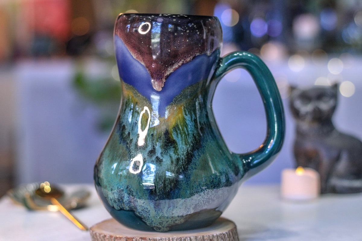 21-A Rocky Mountain Midnight Gourd Mug, 28 oz.