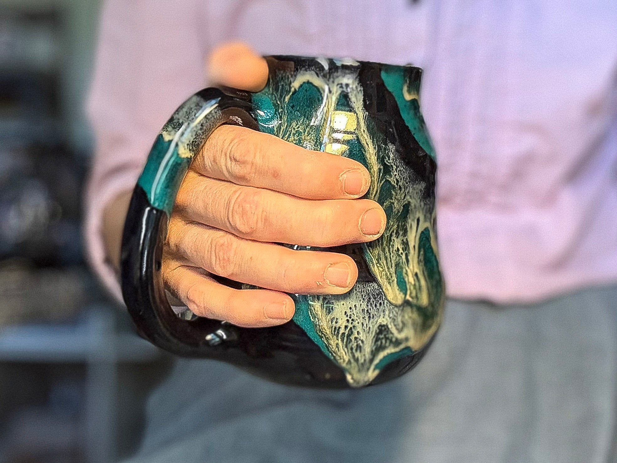 23-E Turquoise Grotto Cuddle Mug, 20 oz.