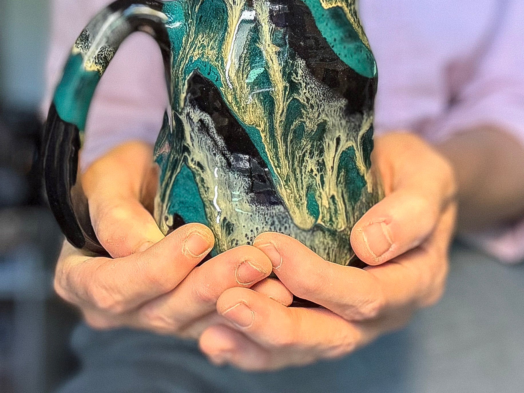 23-E Turquoise Grotto Cuddle Mug, 20 oz.