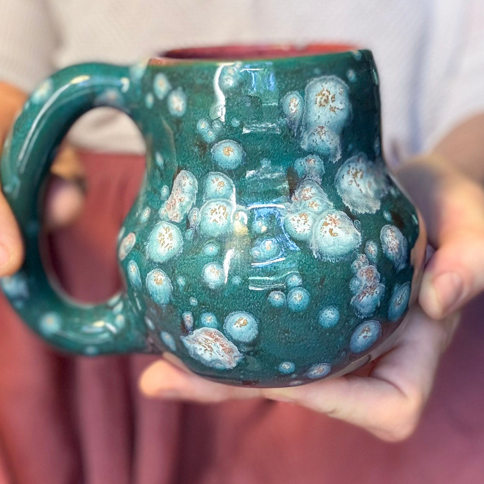 22-F Turquoise PROTOTYPE Mid Mod Mug, 16 oz.