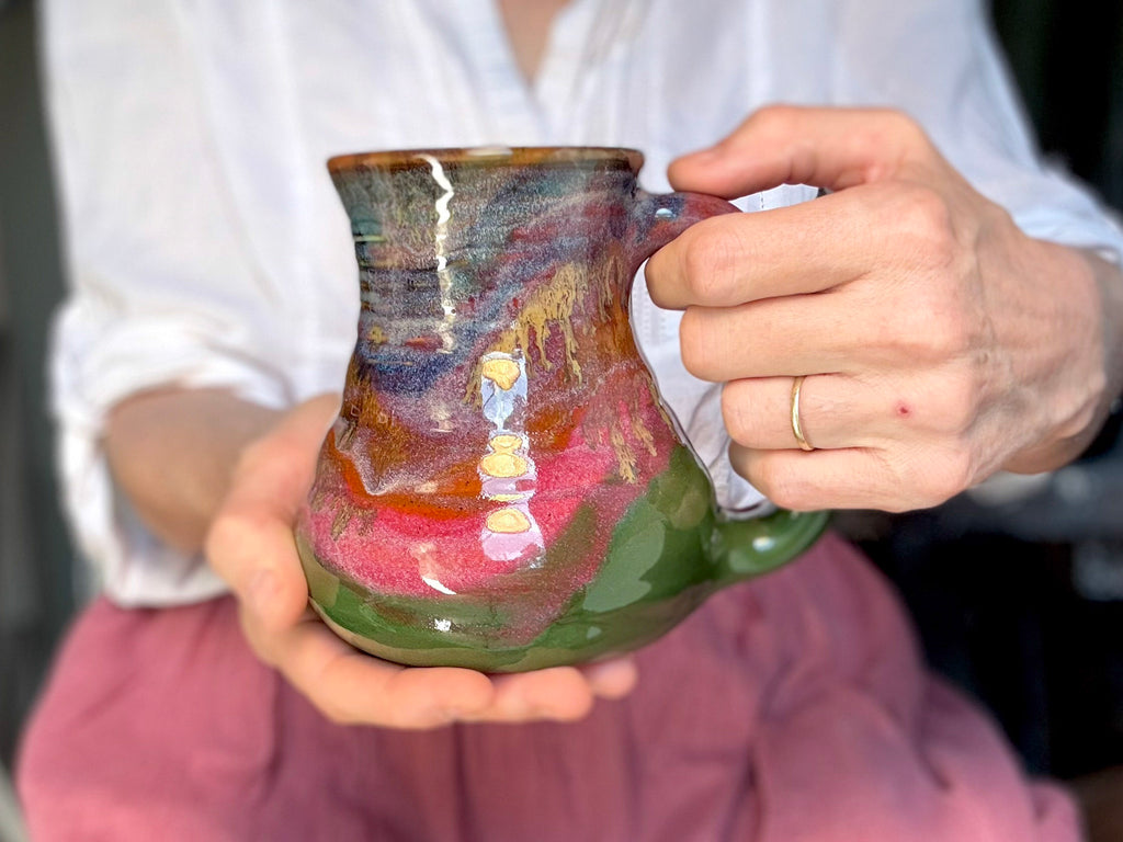 22-D Rainbow PROTOTYPE Textured Flared Mug - MINOR MISFIT, 20 oz. - 10% off