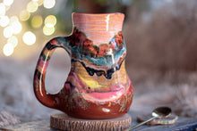 Load image into Gallery viewer, 02-A Rainbow PROTOTYPE Textured Divot Barely Flared Mug, 22 oz.