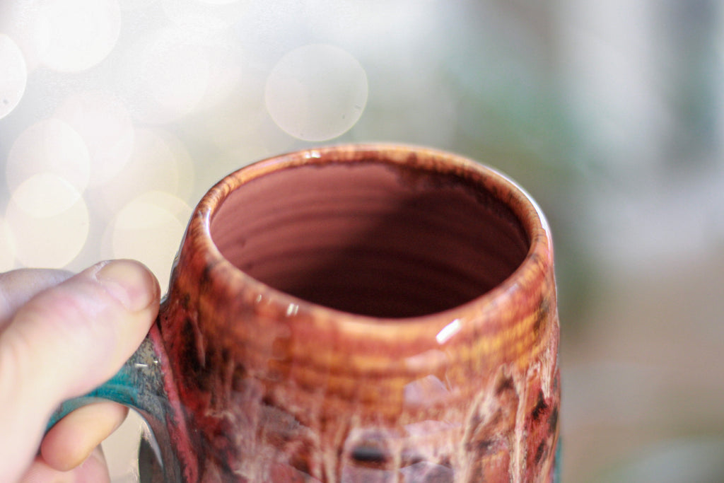 16-C Molten Cheetah Textured Mug, 20 oz.