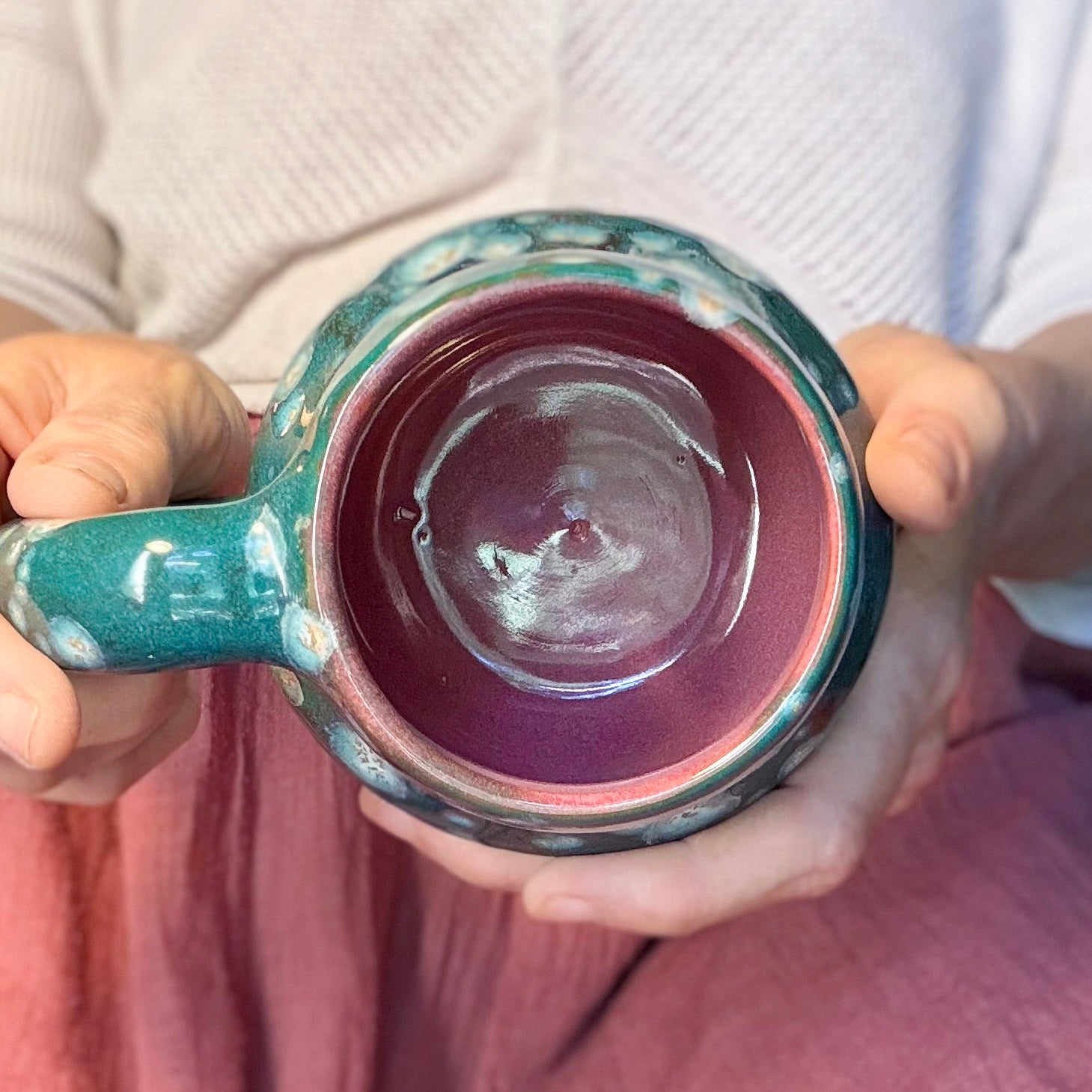 22-F Turquoise PROTOTYPE Mid Mod Mug, 16 oz.