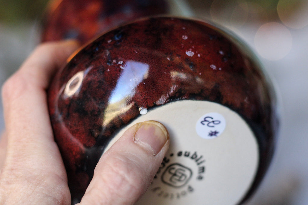 23-C Dragon's Blood Agate Gourd Mug - MINOR MISFIT, 17 oz. - 10% off
