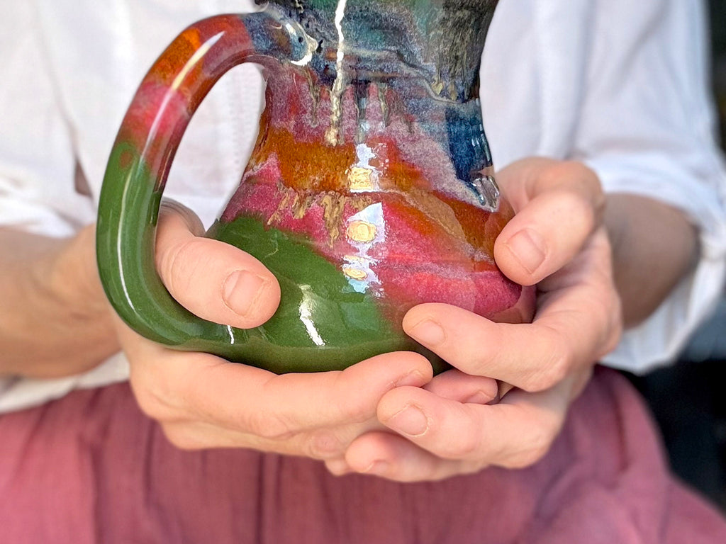 22-D Rainbow PROTOTYPE Textured Flared Mug - MINOR MISFIT, 20 oz. - 10% off