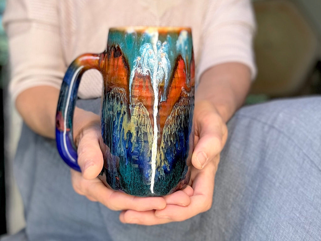 23-C Rainbow Valley Variation Textured Stein Mug - ODDBALL, 20 oz. - 20% off