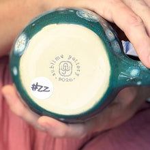 Load image into Gallery viewer, 22-F Turquoise PROTOTYPE Mid Mod Mug, 16 oz.