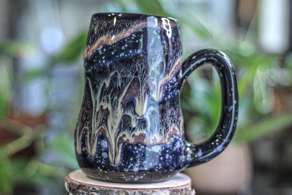 22-C Cosmic Amethyst Grotto Gourd Mug, 25 oz.