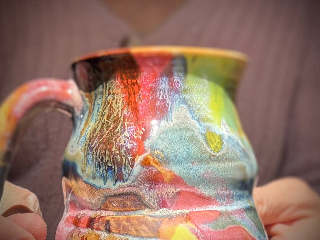 23-F EXPERIMENT Textured Curvy Flared Mug, 12 oz.